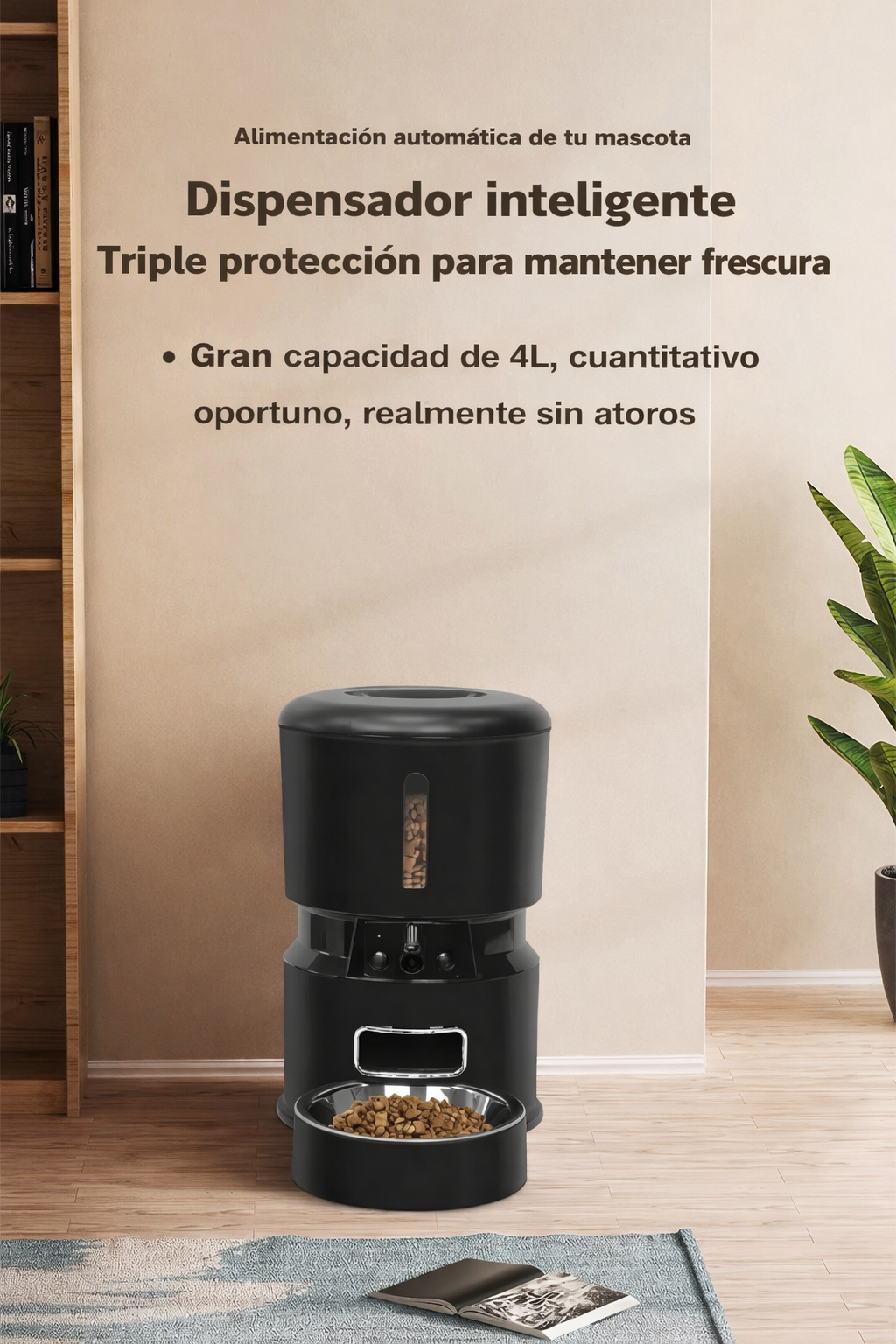 Comedero Automático Inteligente Con Cámara Para Mascotas
