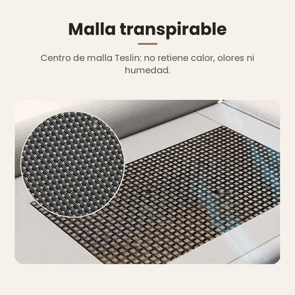 Cama Elevada para Perros y Gatos con Almohadón