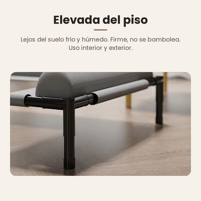 Cama Elevada para Perros y Gatos con Almohadón