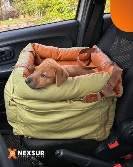 Asiento de Auto para Perros 3 en 1 — Bolso Transportador + Cama