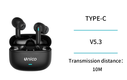Auriculares In Ear Tws Unicostar T25 Con Caja Metal