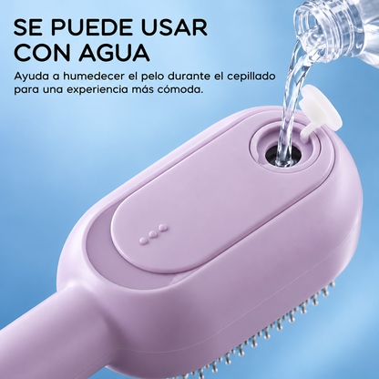 Cepillo con Bruma 3 en 1 para Perros y Gatos – Mango Largo
