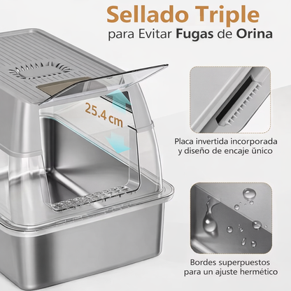 Arenero Sanitario Xl Cerrado Para Gatos Con Pala