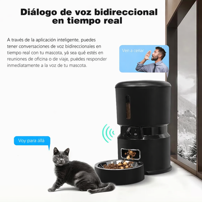 Comedero Automático Inteligente Con Cámara Para Mascotas