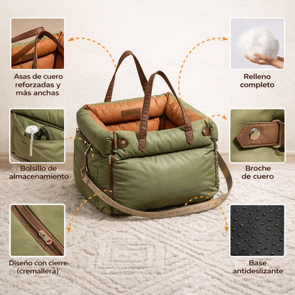 Bolso Transportador Para Perros Ideal Viajes En Auto