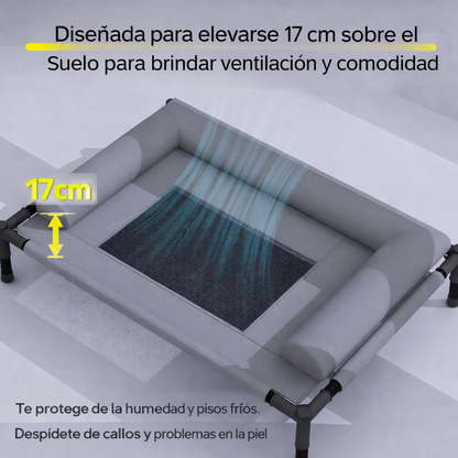 Cama Elevada Transpirable Para Perros