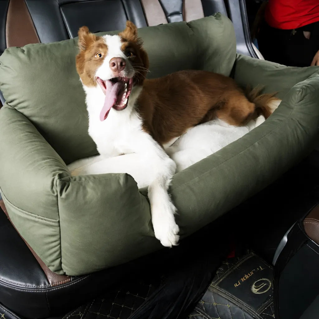 Butaca Para Perro Auto Acolchada Con Correas De Seguridad