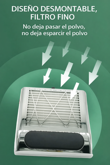 Aspiradora Colector Polvo Unas Extractor Manicura Pedicura